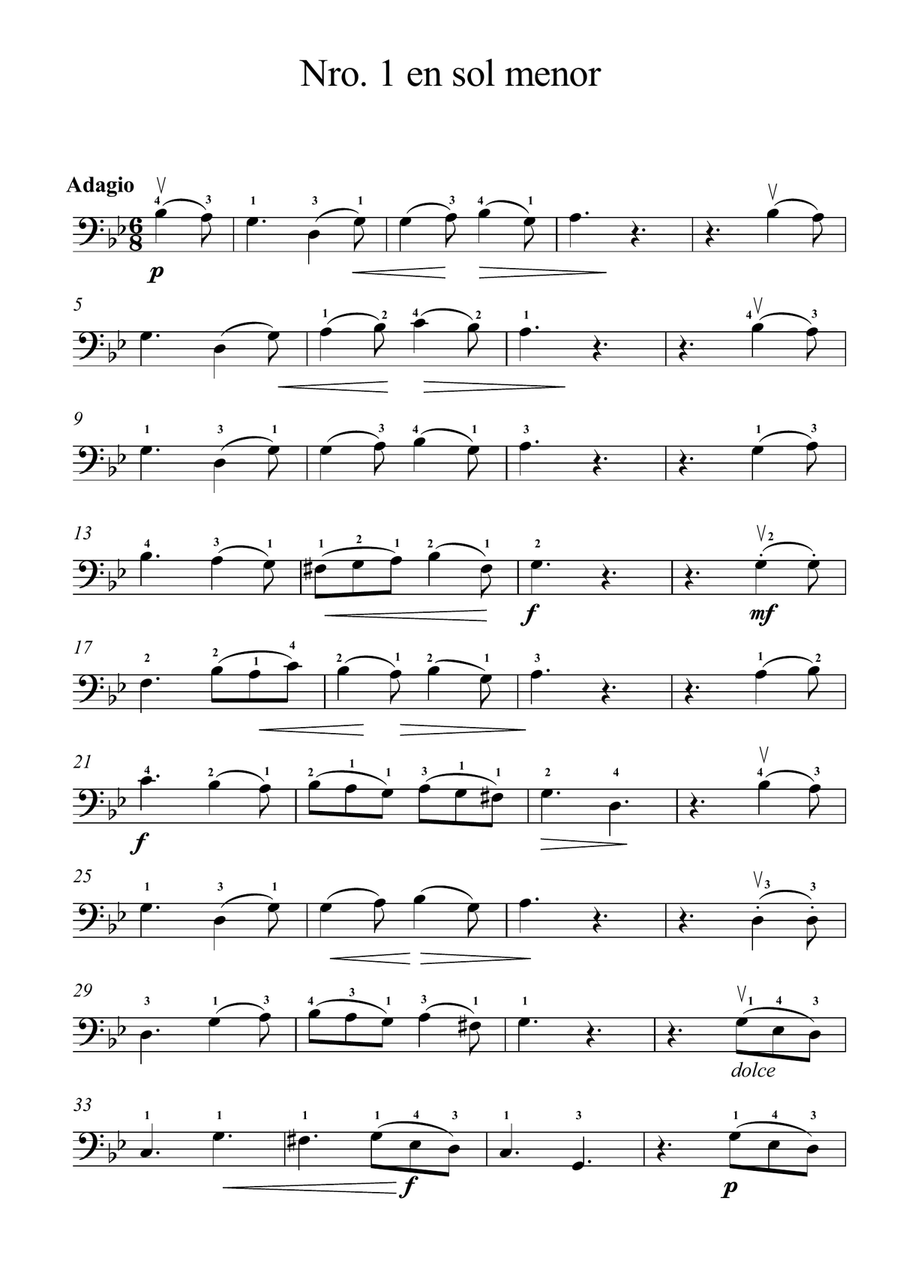 10 piezas breves para cello solo. complete book Cello Solo scores gallery preview page 1