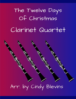 Book cover for The Twelve Days of Christmas, for Clarinet Trio