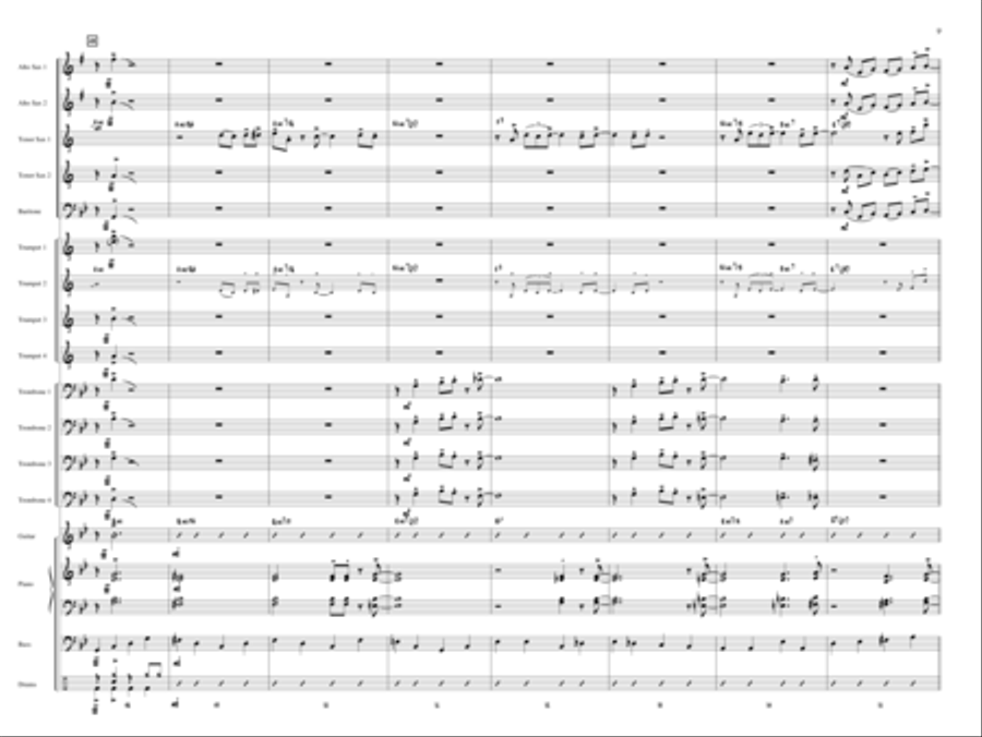 Minor Details Jazz Ensemble scores gallery preview page 8