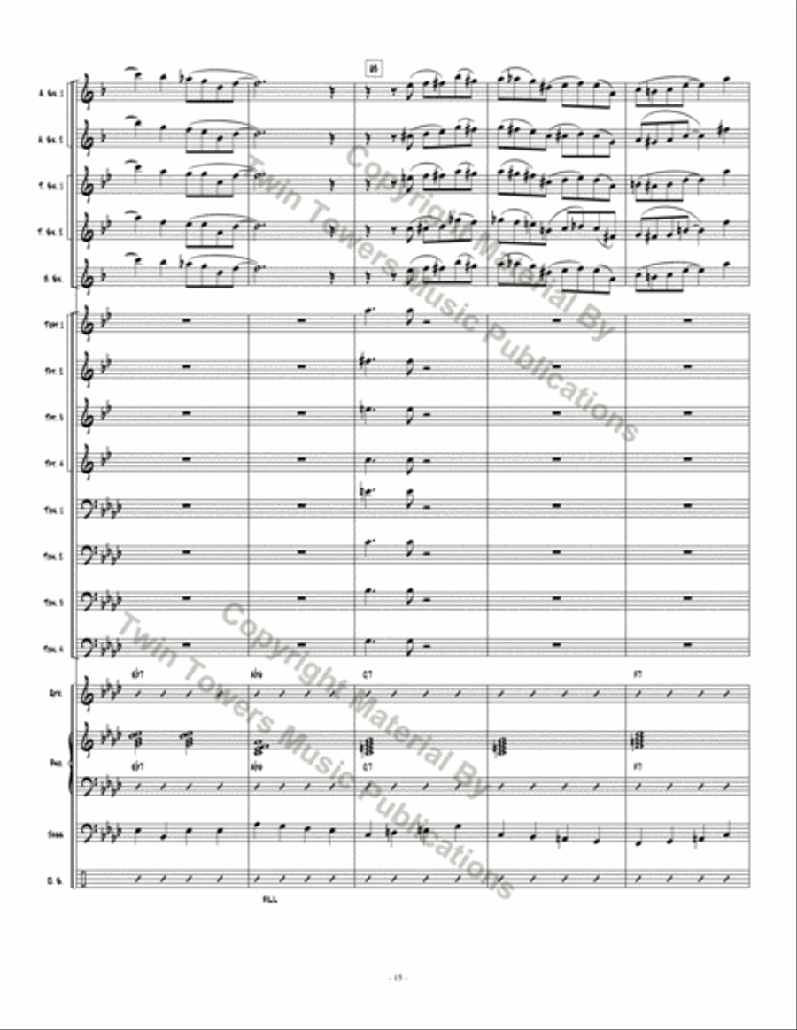 Don't Get Caught Don't Get Caught Jazz Ensemble scores gallery preview page 15