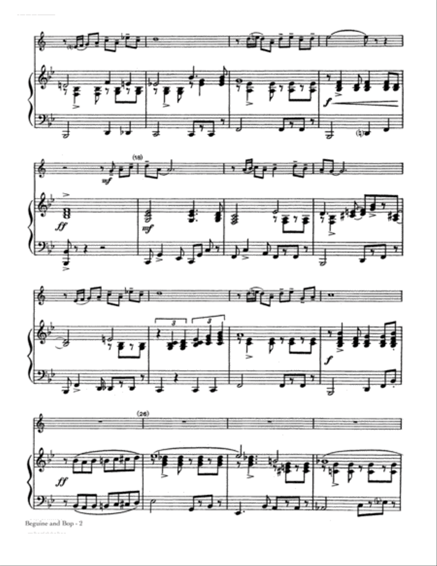 Beguine And Bop School and Community scores gallery preview page 2