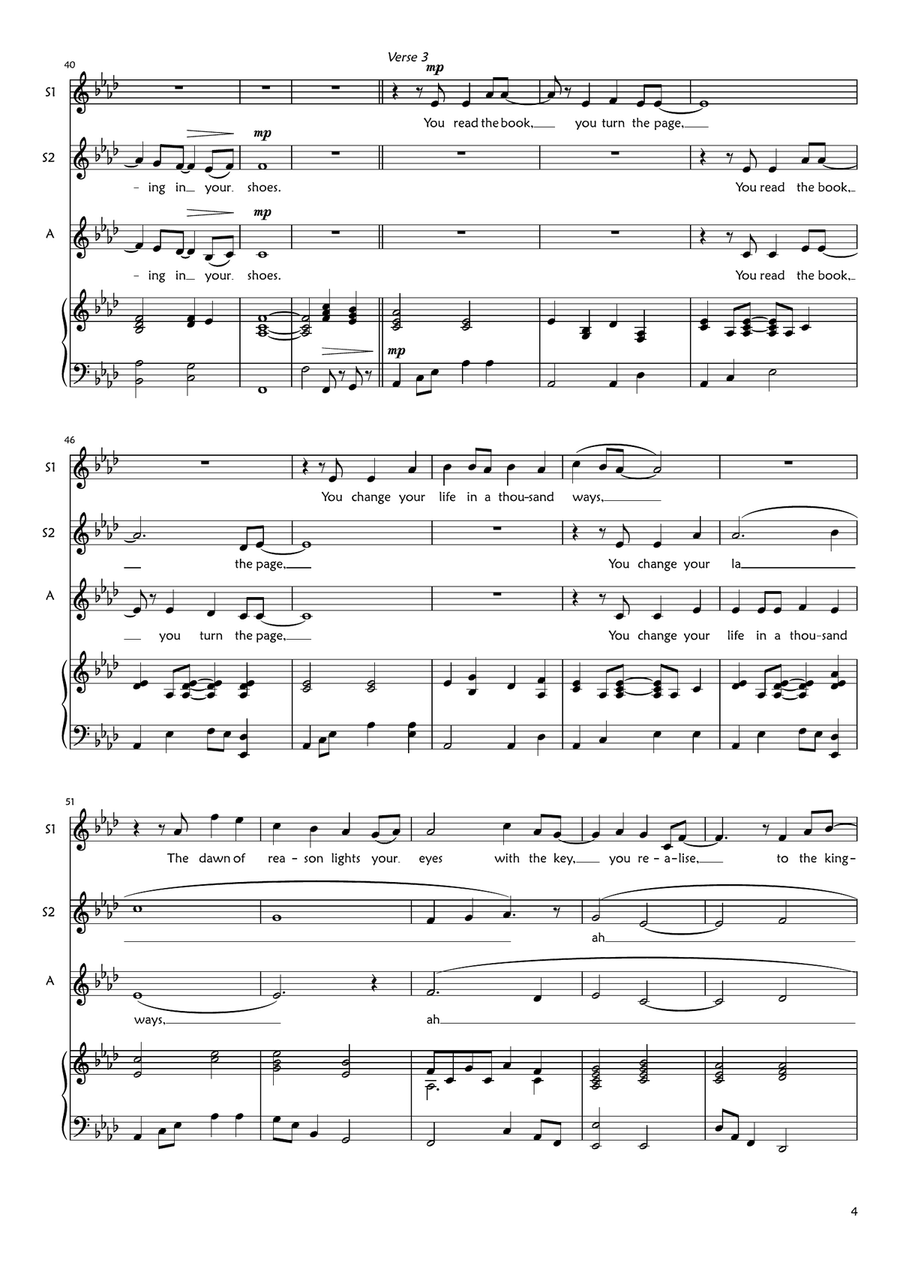Nothing Left To Lose SSA scores gallery preview page 4