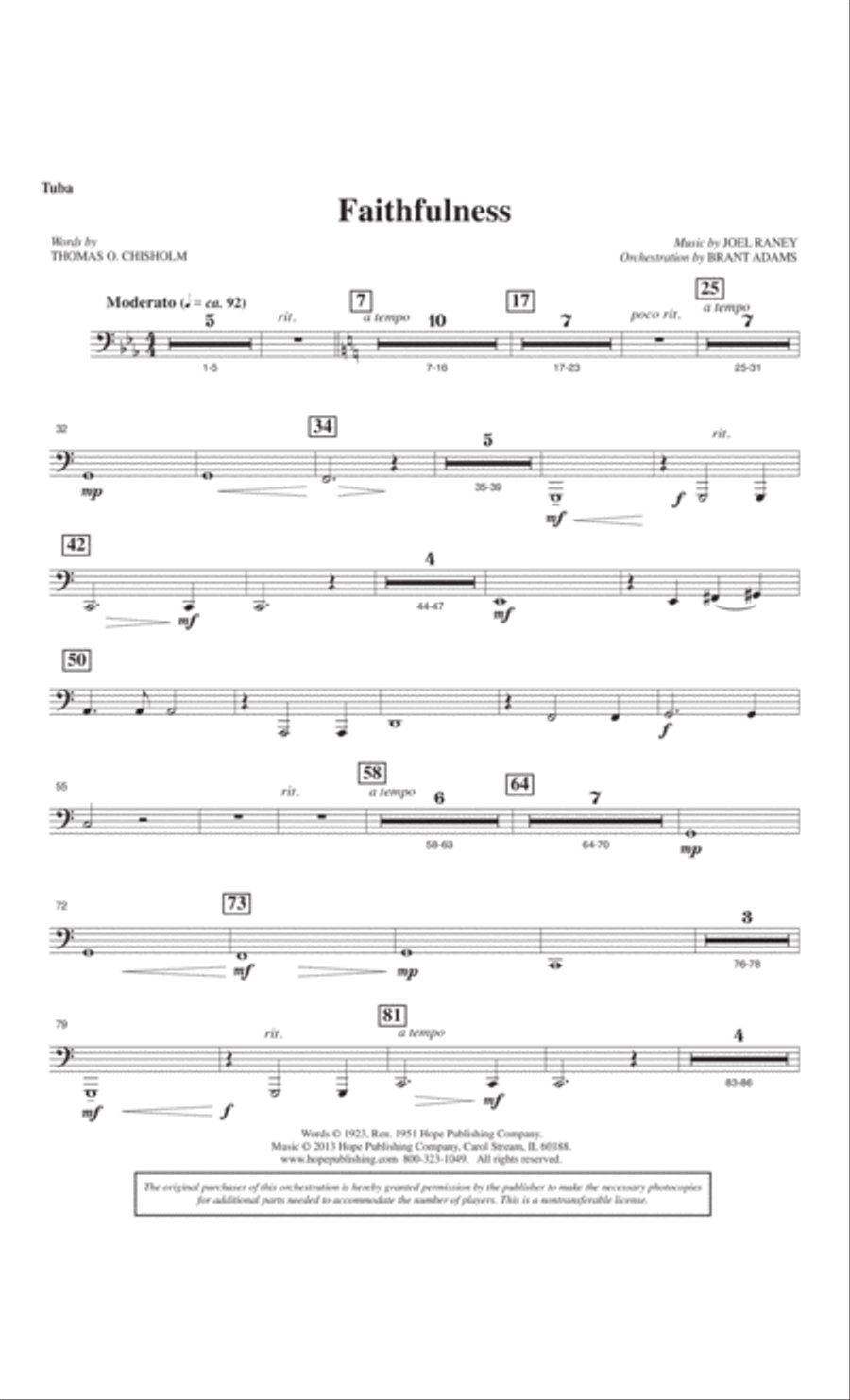 Faithfulness 4-Part scores gallery preview page 47