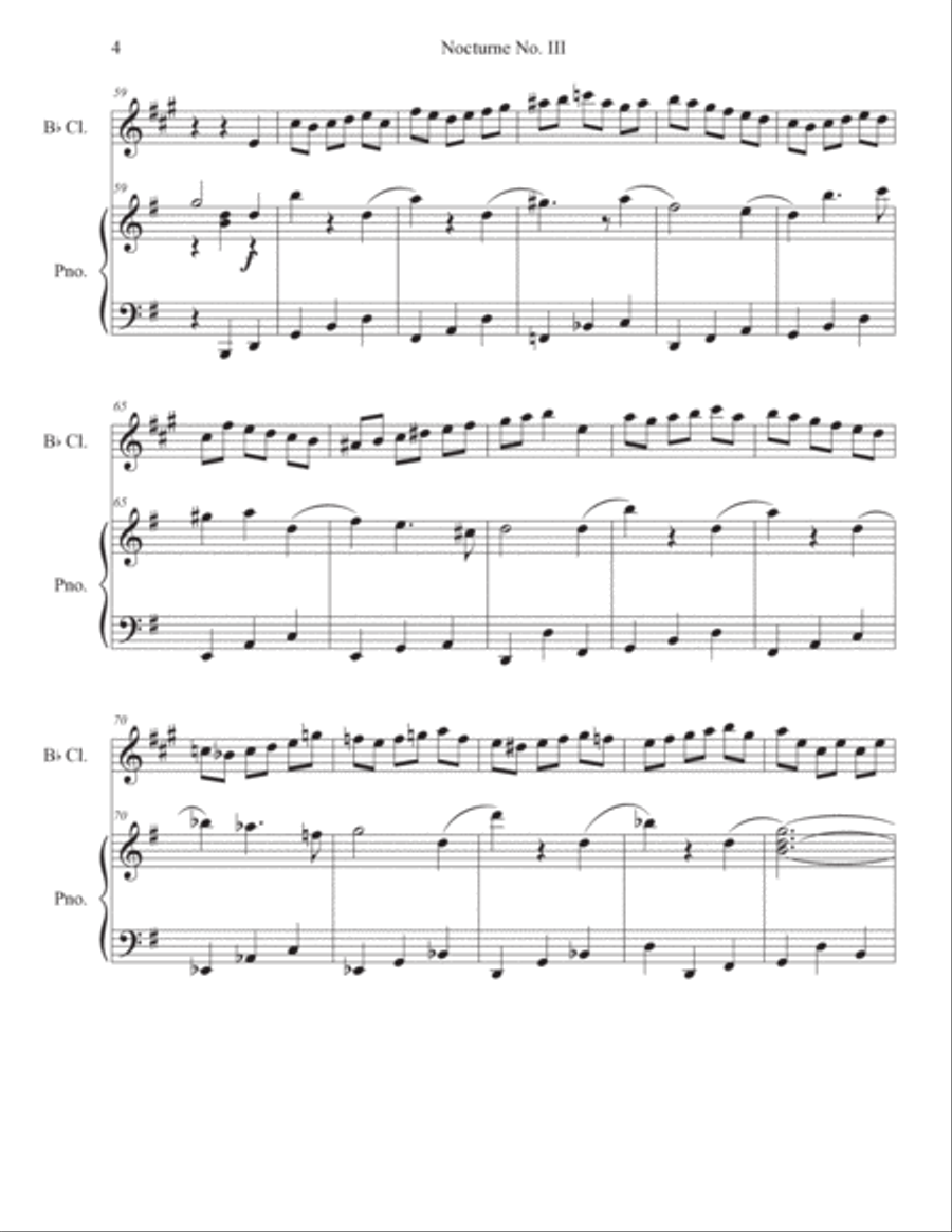 Nocturne No. 3 Chamber Music scores gallery preview page 4