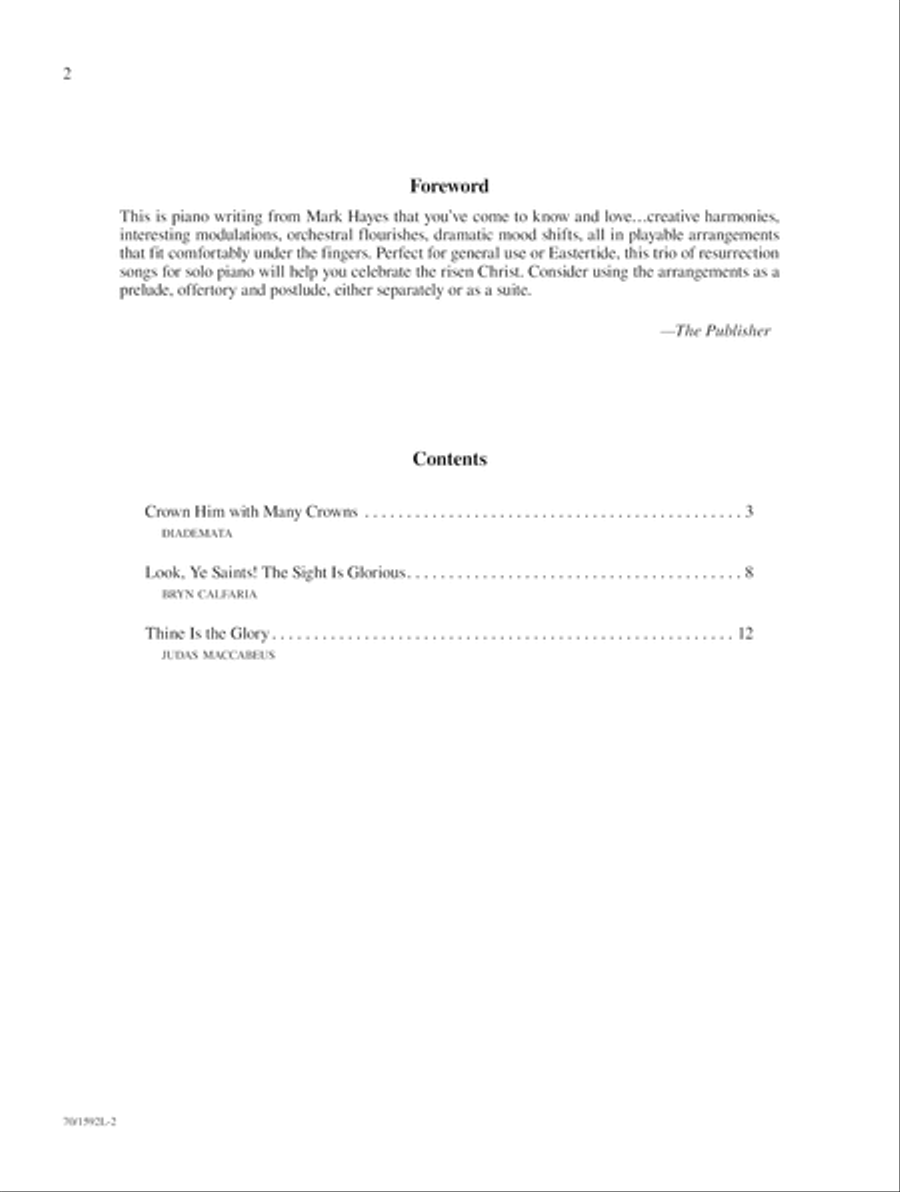 Resurrection Suite Resurrection Suite Piano Solo scores gallery preview page 2
