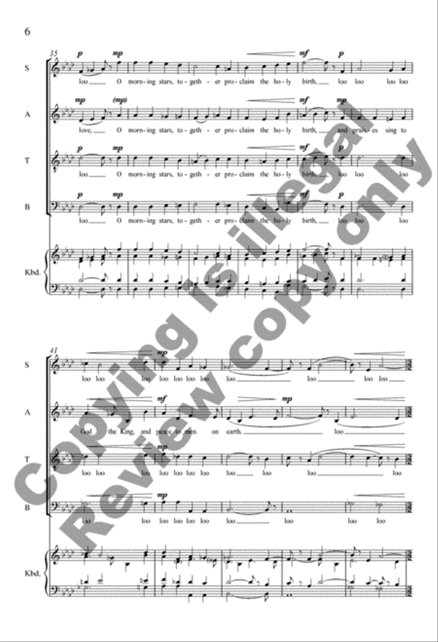O Little Town of Bethlehem 4-Part scores gallery preview page 6