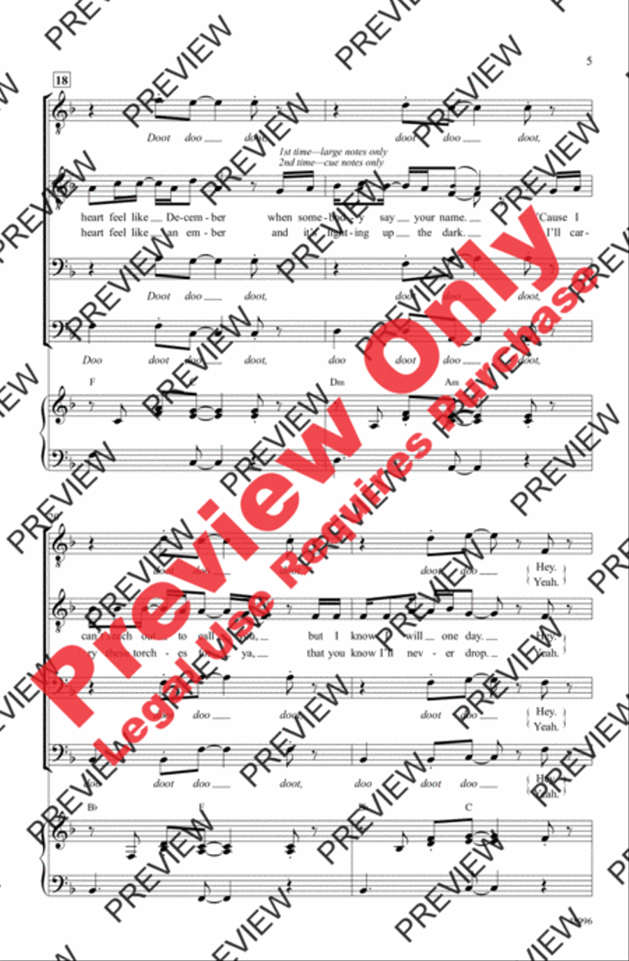 Memories Men's Choir scores gallery preview page 5
