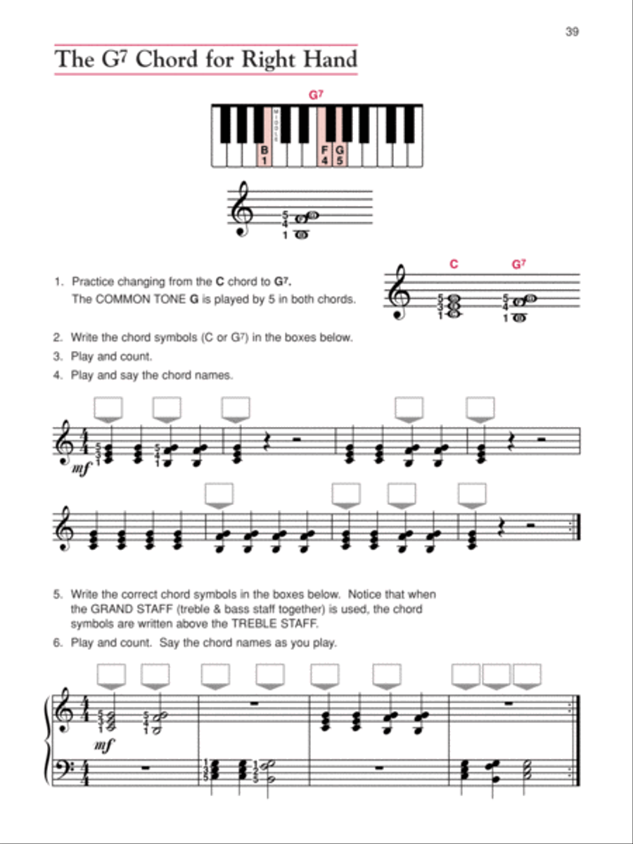 Alfred's Basic Adult All-in-One Course, Book 1 Piano Method scores gallery preview page 6