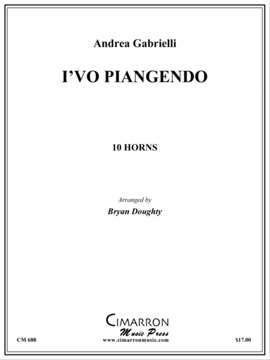 I'vo Piangendo I'vo Piangendo Large Ensemble scores gallery preview page 1