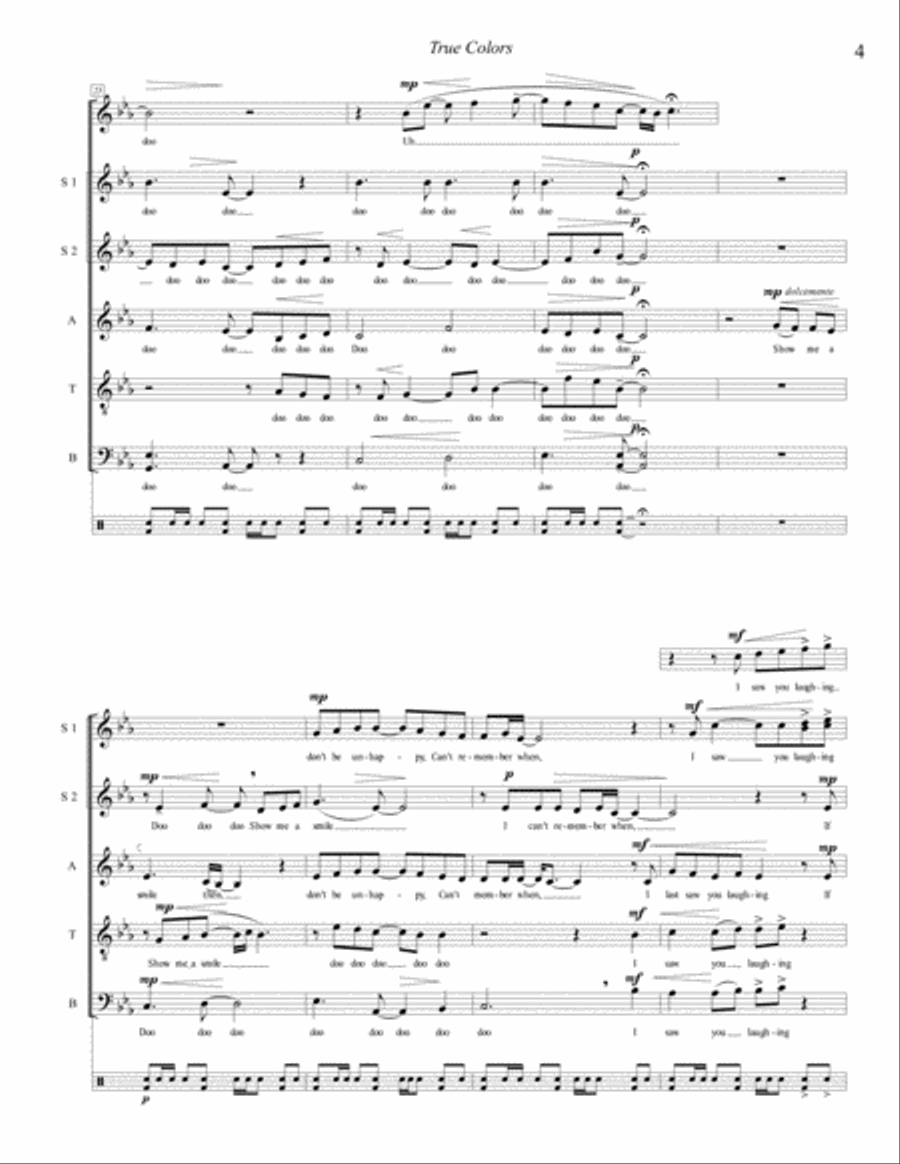True Colors Divisi scores gallery preview page 4