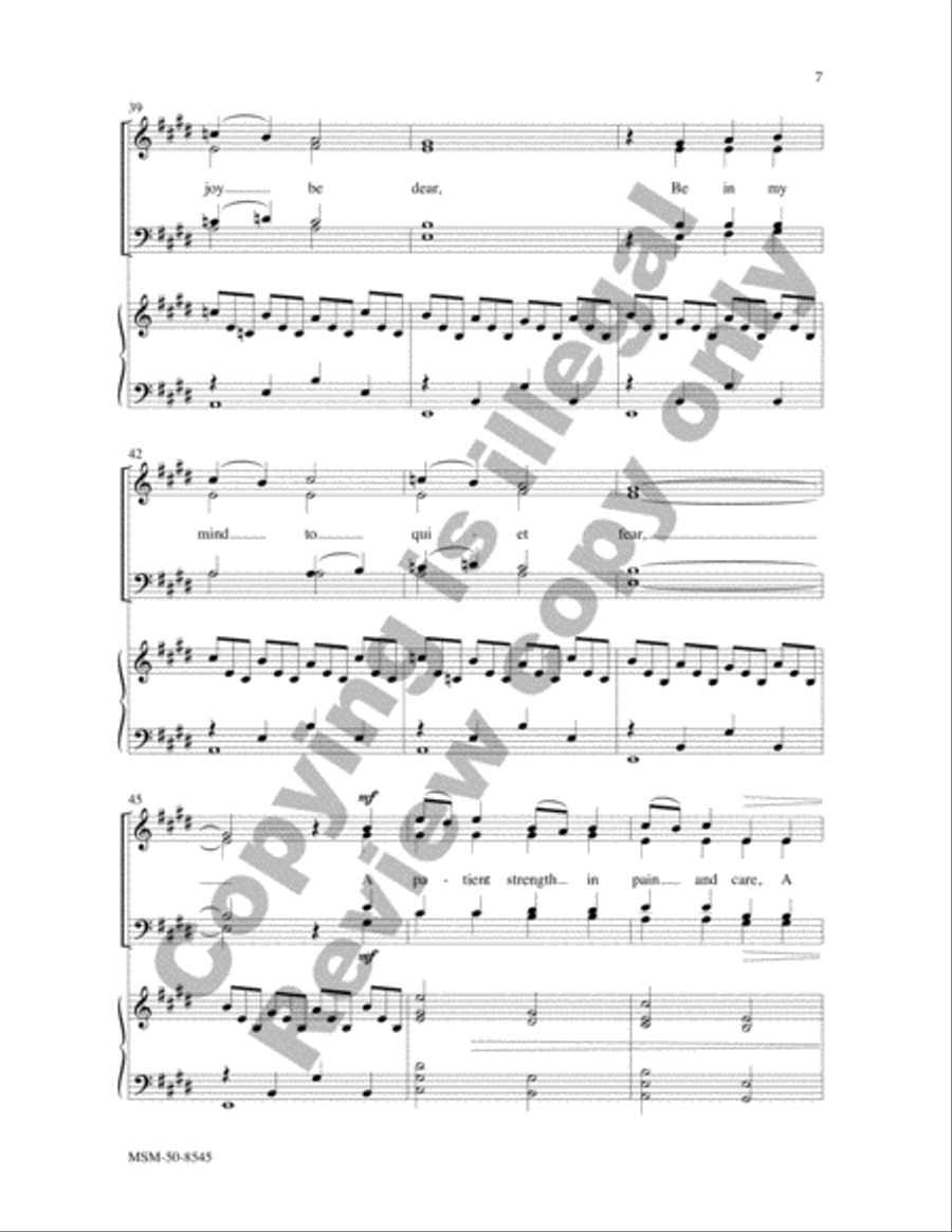 A Heart of Grace 4-Part scores gallery preview page 6