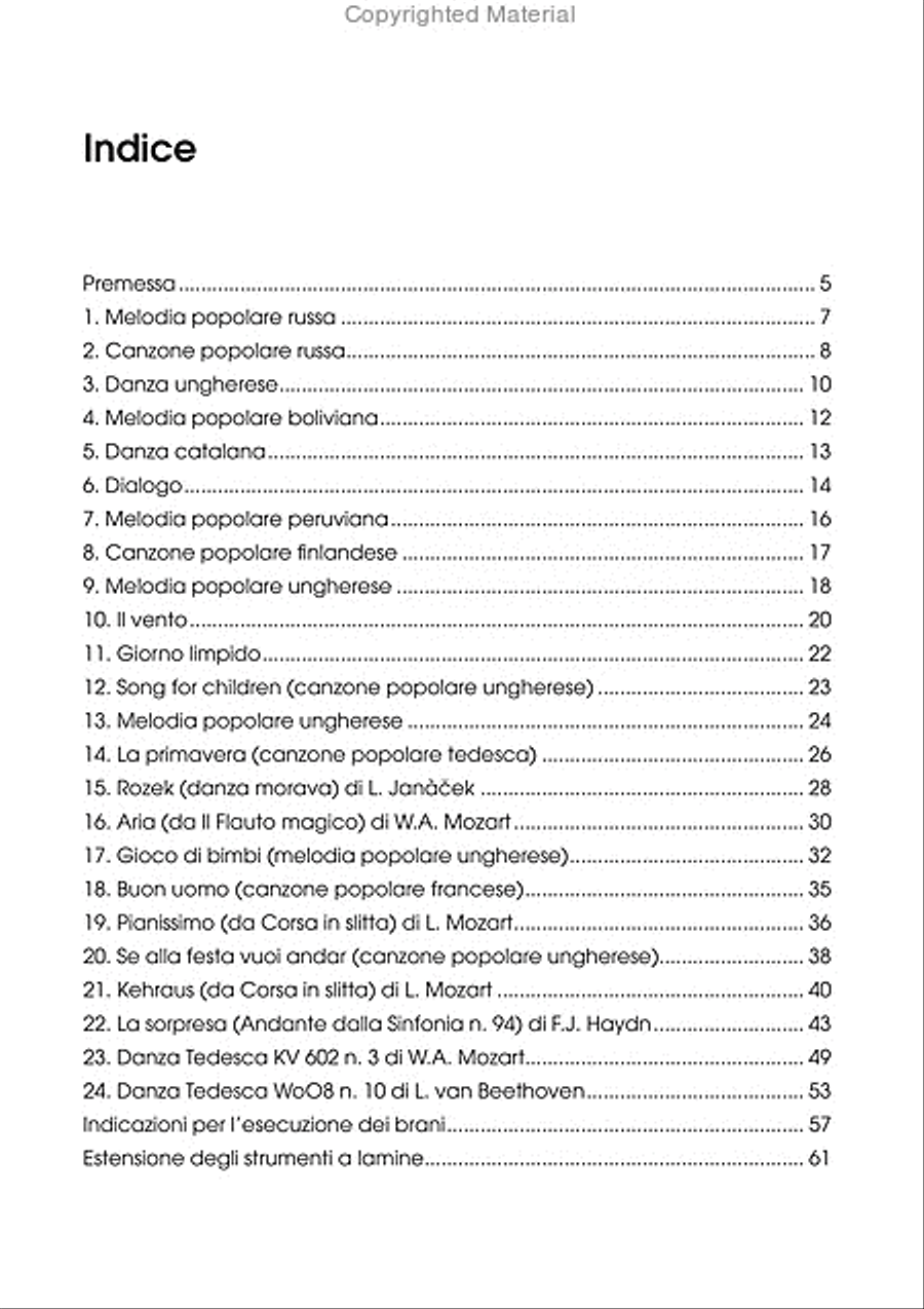 Fare musica insieme N. 1. Musica per strumentario Orff Collection / Songbook scores gallery preview page 7