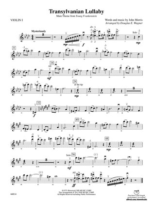 Transylvanian Lullaby: 1st Violin