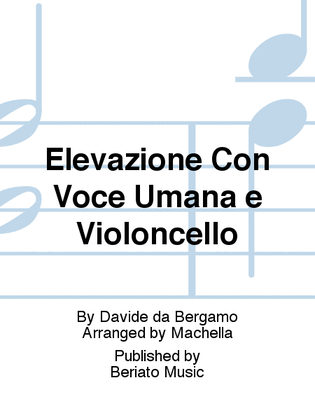 Book cover for Elevazione Con Voce Umana e Violoncello