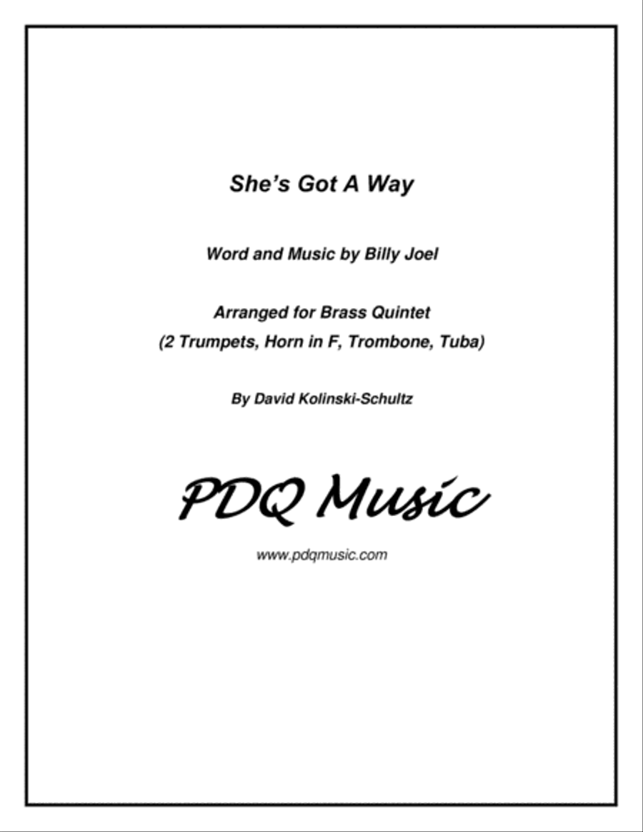 She's Got A Way Brass Ensemble scores gallery preview page 1
