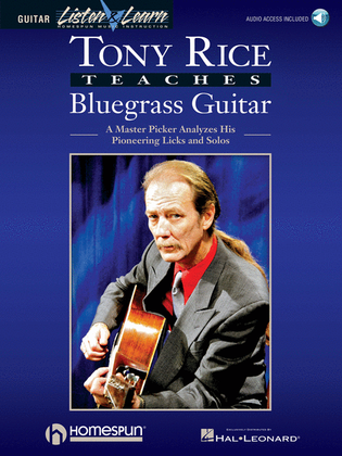 Book cover for Tony Rice Teaches Bluegrass Guitar
