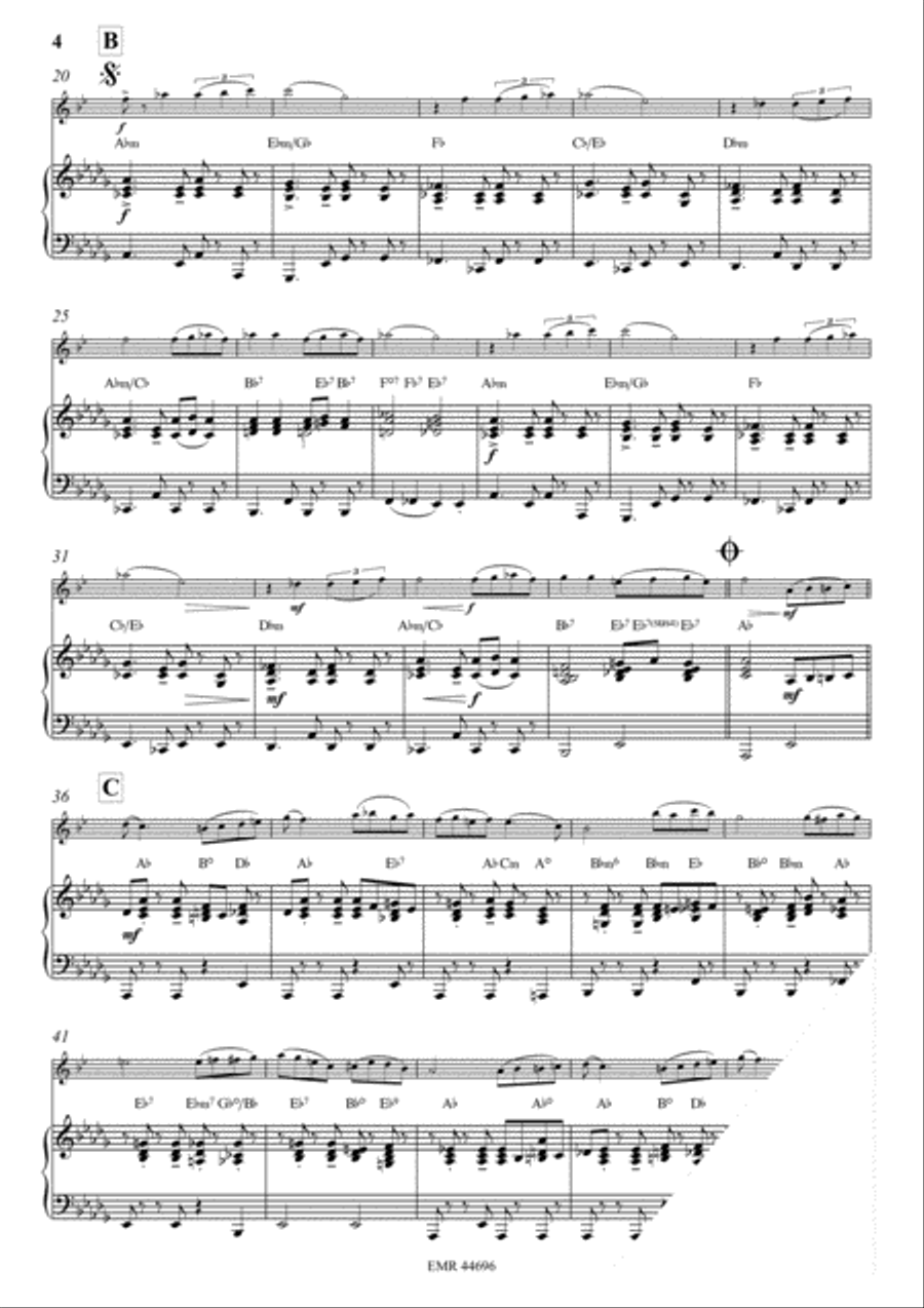Por Una Cabeza Alto Saxophone scores gallery preview page 4