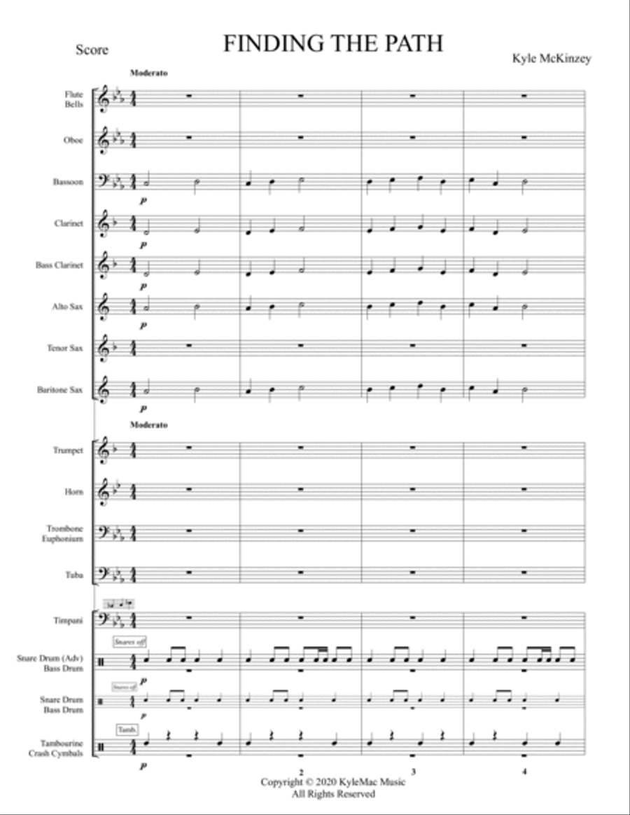 Finding The Path Concert Band scores gallery preview page 2