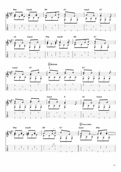 O Tanenbaum (Oh Christmas Tree), for solo fingerstyle guitar image number null