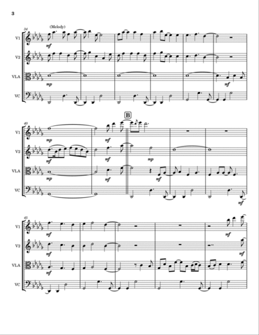 Free String Quartet scores gallery preview page 3