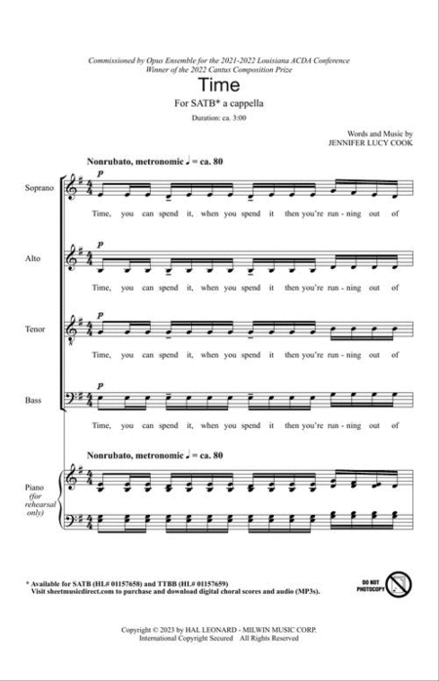 Time 4-Part scores gallery preview page 4
