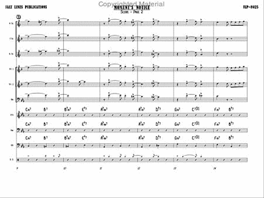 Moment's Notice Big Band scores gallery preview page 5