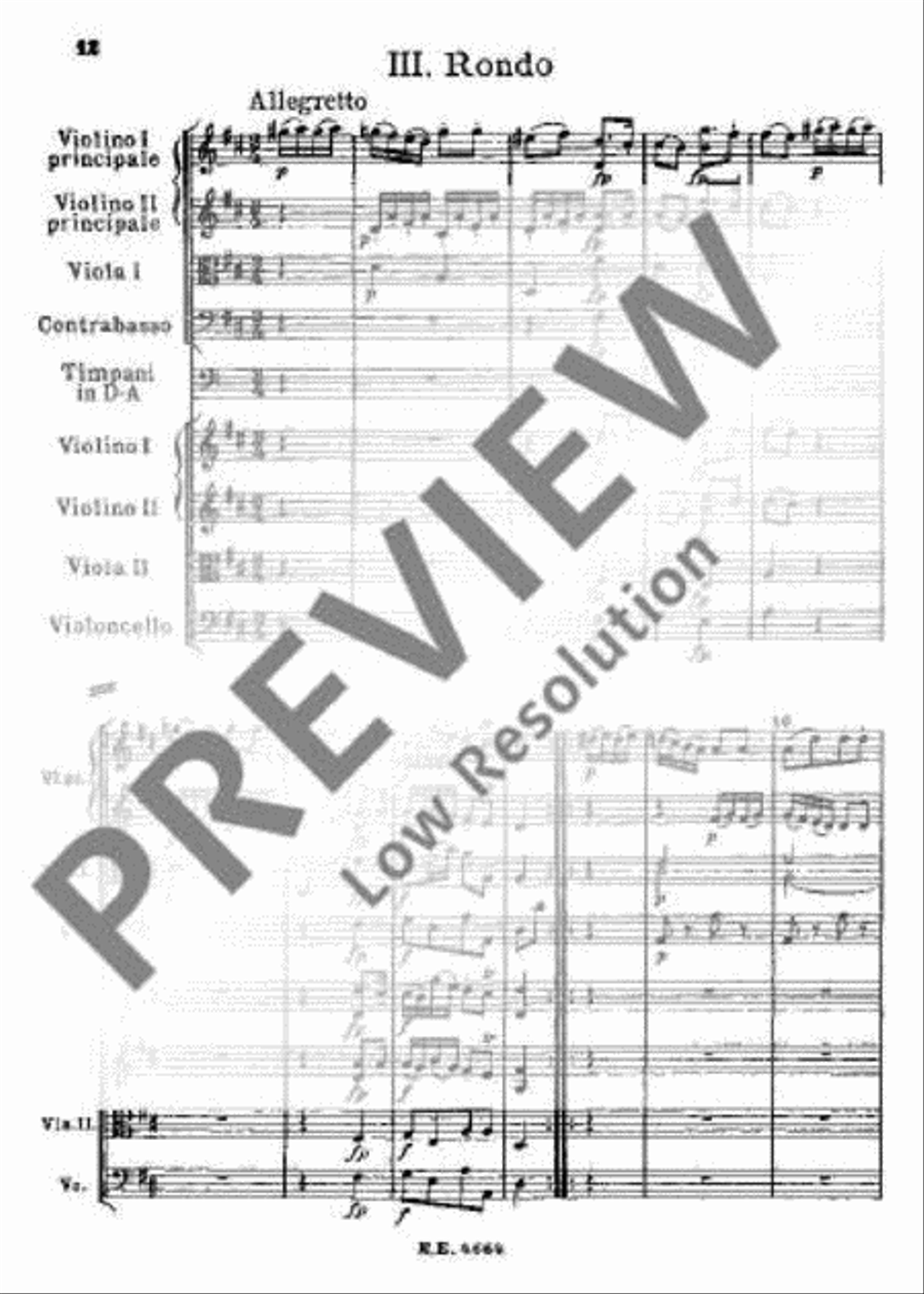 Serenade No. 6 D major Chamber Orchestra scores gallery preview page 17