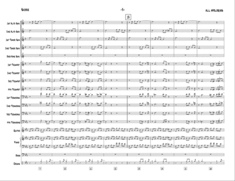 All Apologies Jazz Ensemble scores gallery preview page 4