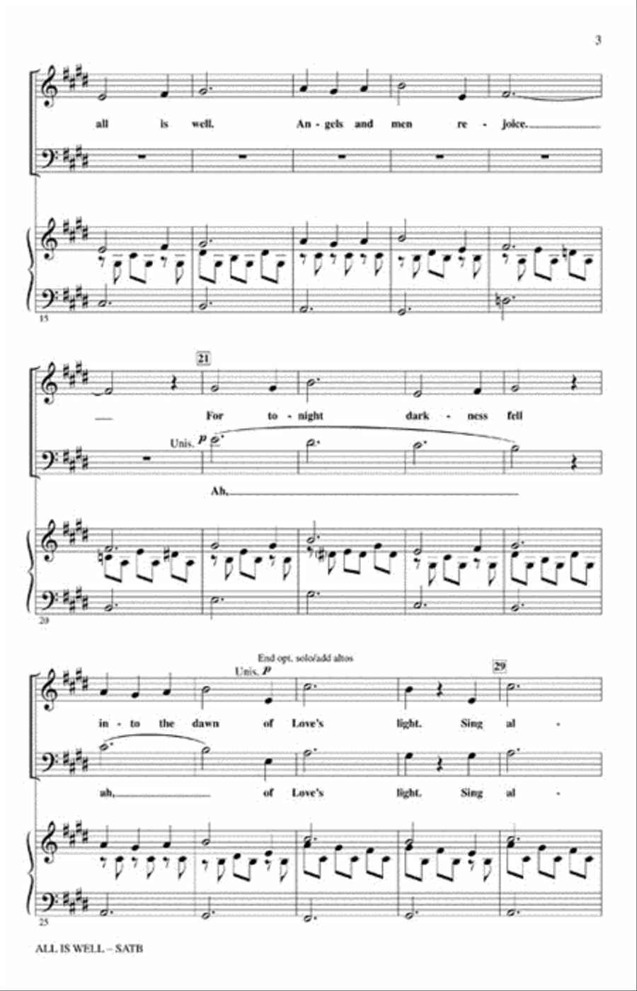 All Is Well All Is Well 4-Part scores gallery preview page 3