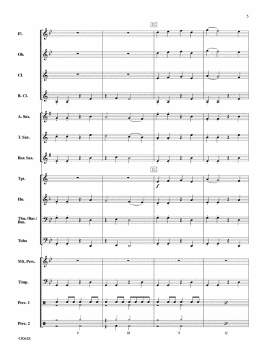 Thor's Hammer: Score Concert Band scores gallery preview page 5
