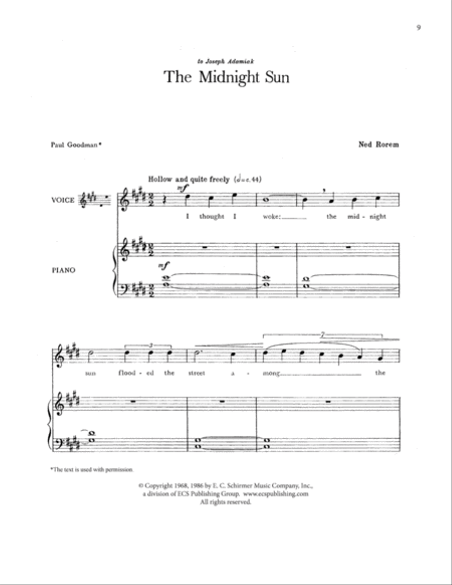 The Midnight Sun High Voice scores gallery preview page 3