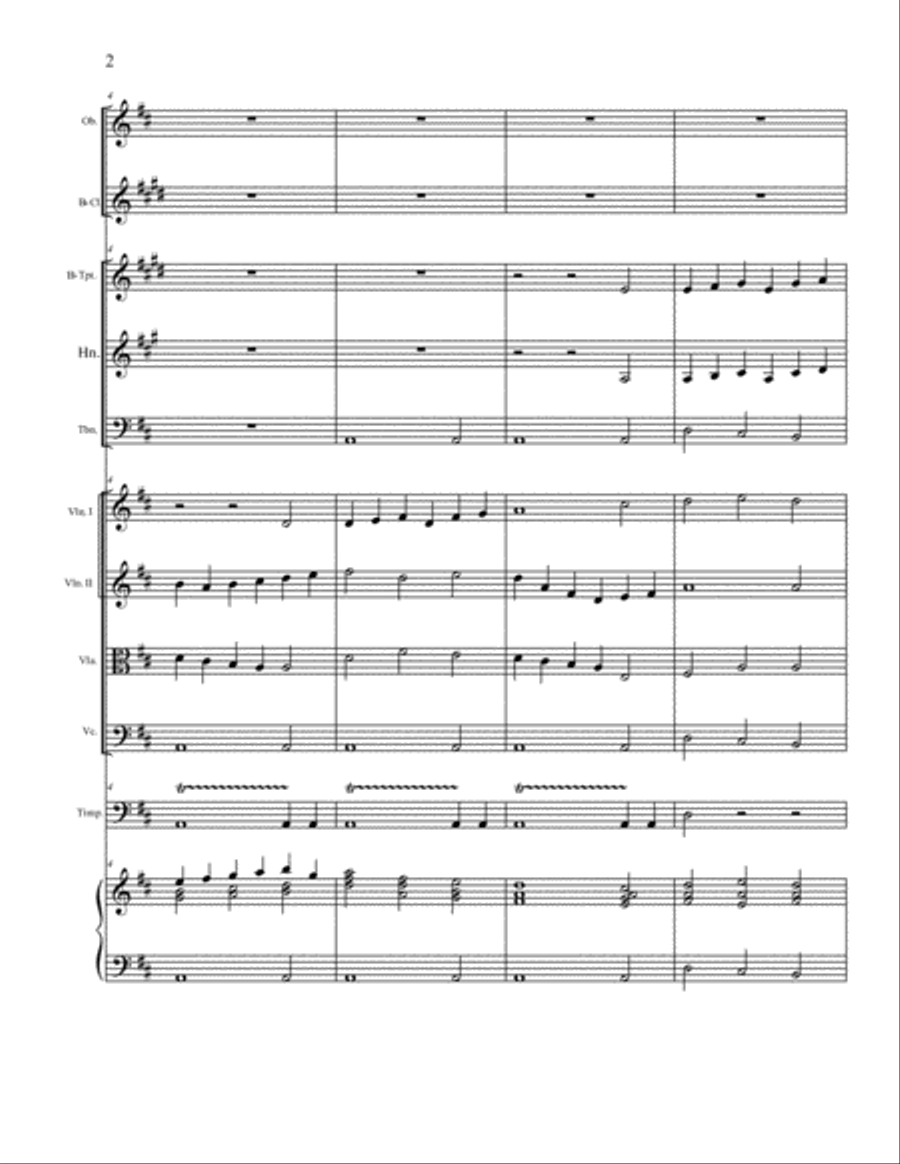 Lasst Uns Erfreuen - Hymn Concertato - Ye Watchers and Ye Holy Ones Full Orchestra scores gallery preview page 2