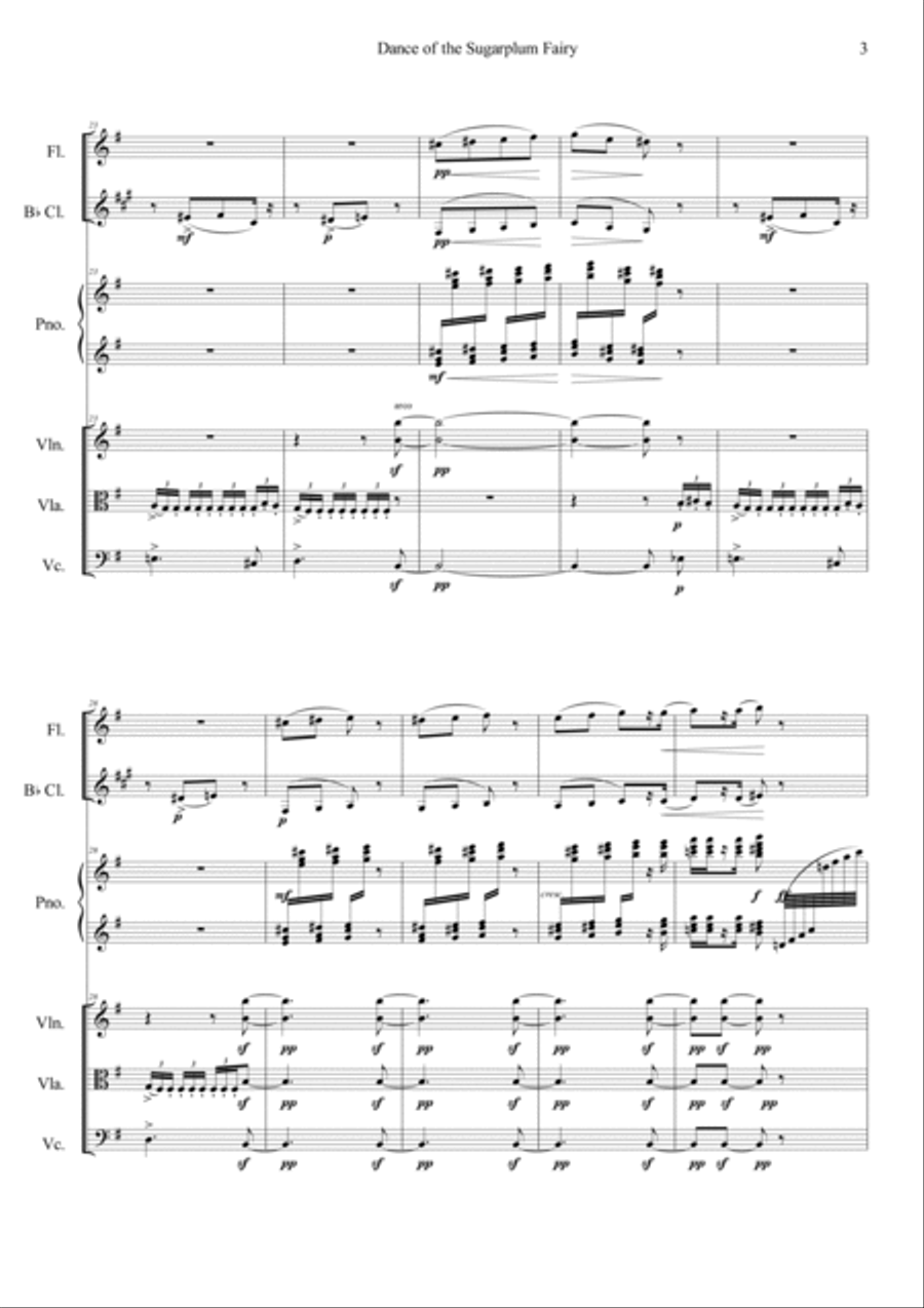 Nutcracker Op.71a - Dance Of The Sugarplum Fairy Orchestra scores gallery preview page 3