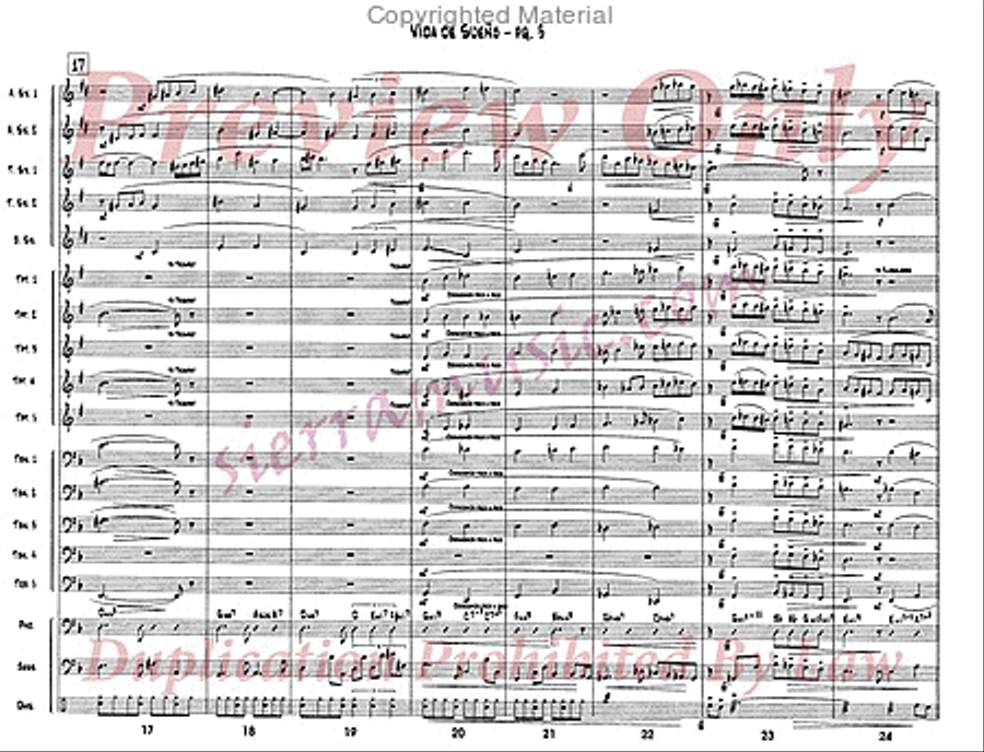 Vida De Sueno Big Band scores gallery preview page 4
