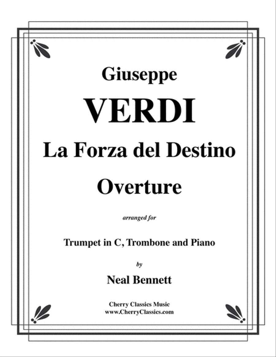 Book cover for La Forza del Destino Overture for Trumpet, Trombone and Piano