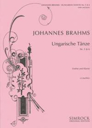 Book cover for Hungarian Dances 5 And 6