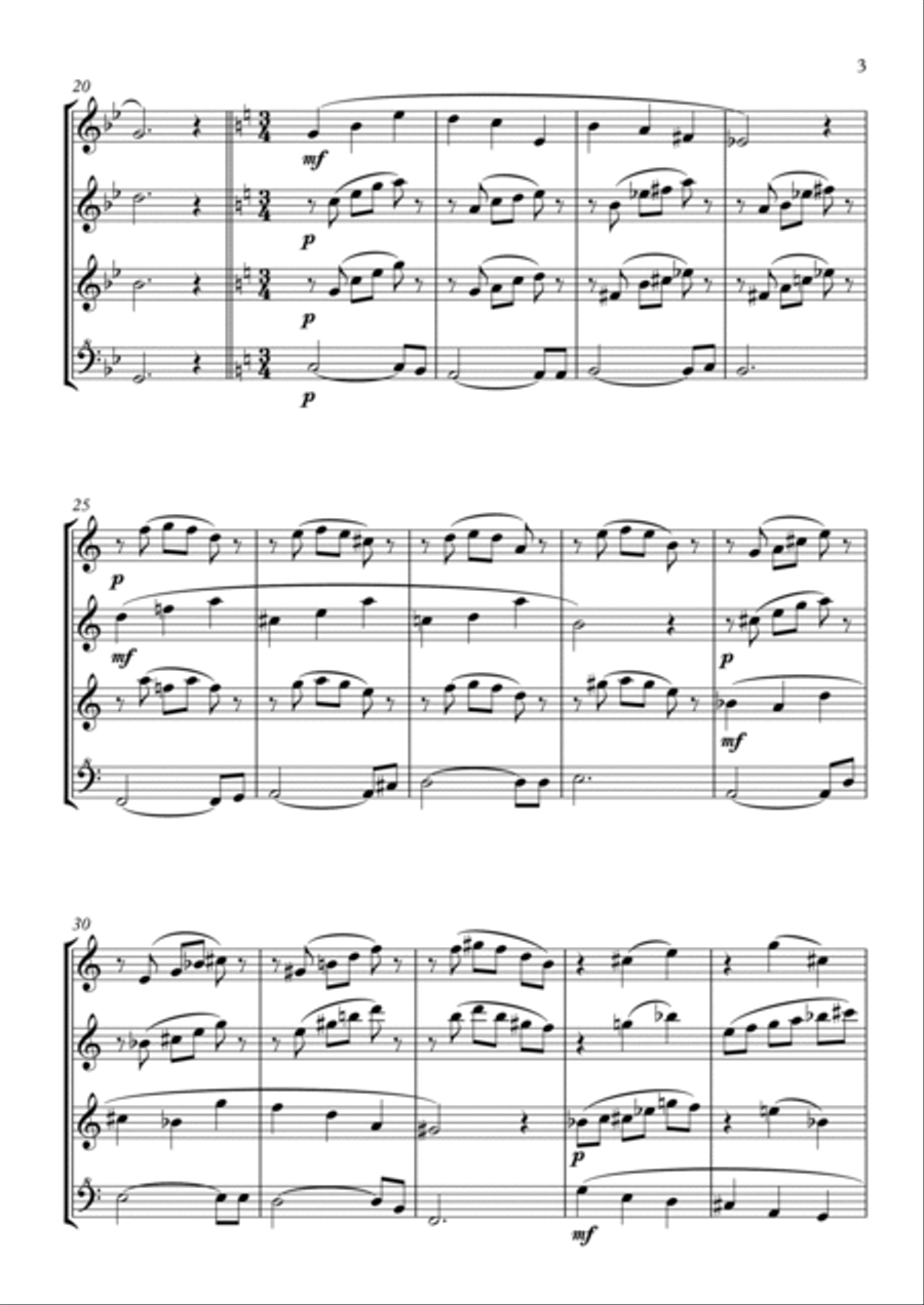 Arrival - Recorder Quartet Chamber Music scores gallery preview page 3