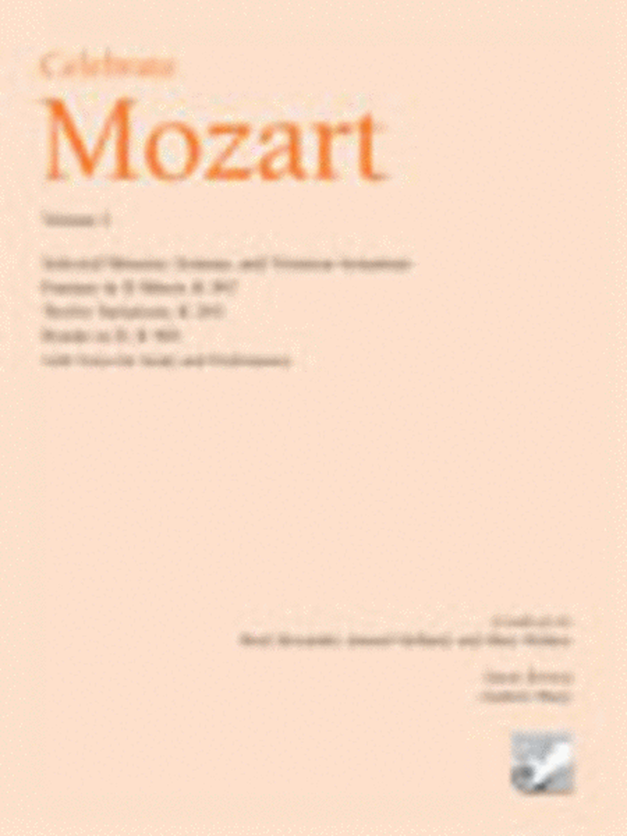 Celebrate Mozart, Volume I