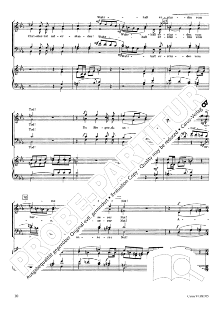 Ostersonntag 4-Part scores gallery preview page 11