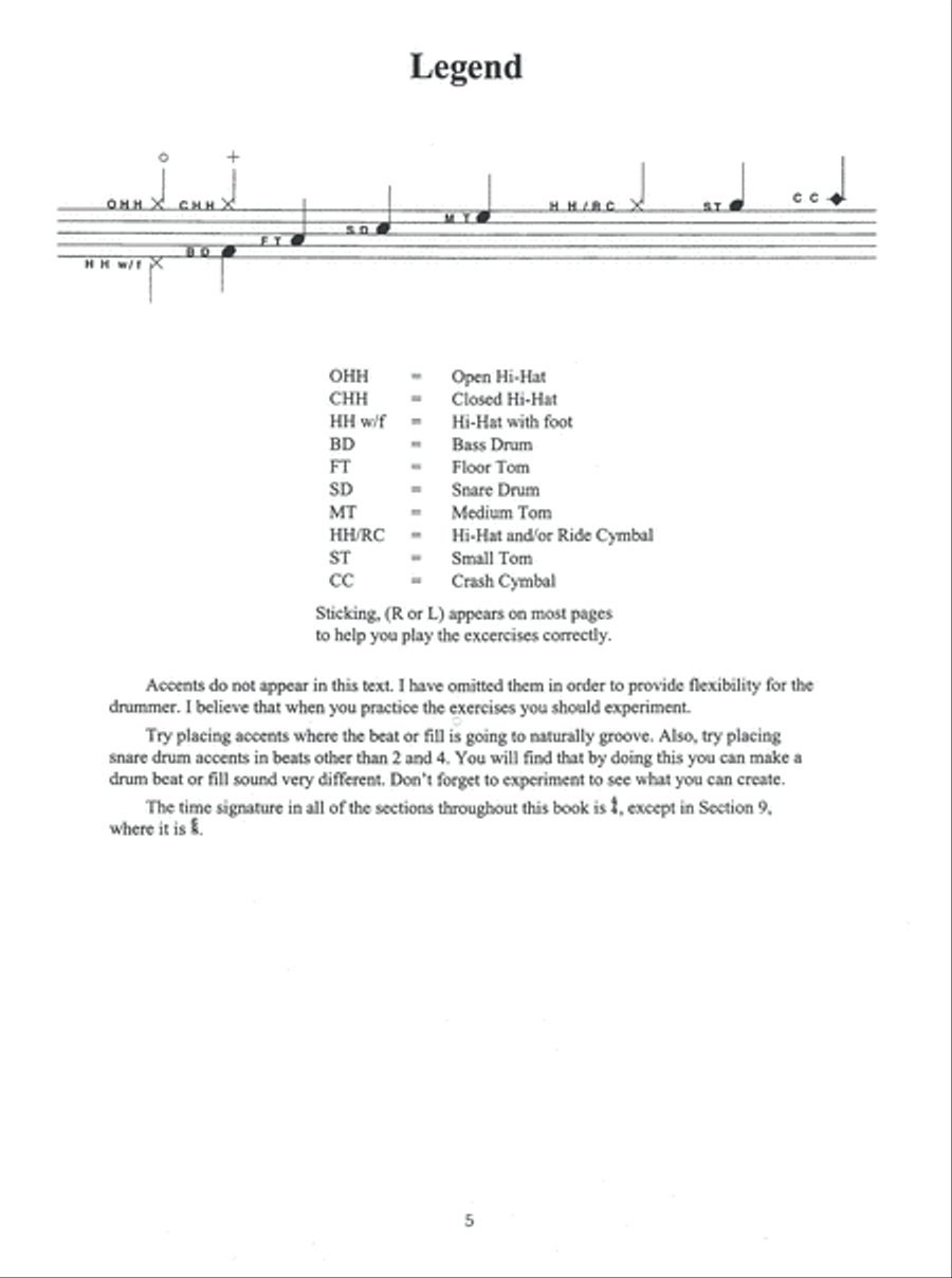 Rhythmic Aerobics Rhythmic Aerobics Drum Set scores gallery preview page 6