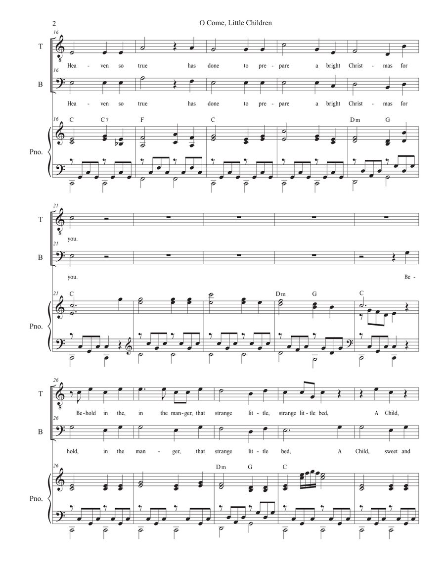 O Come, Little Children (with 