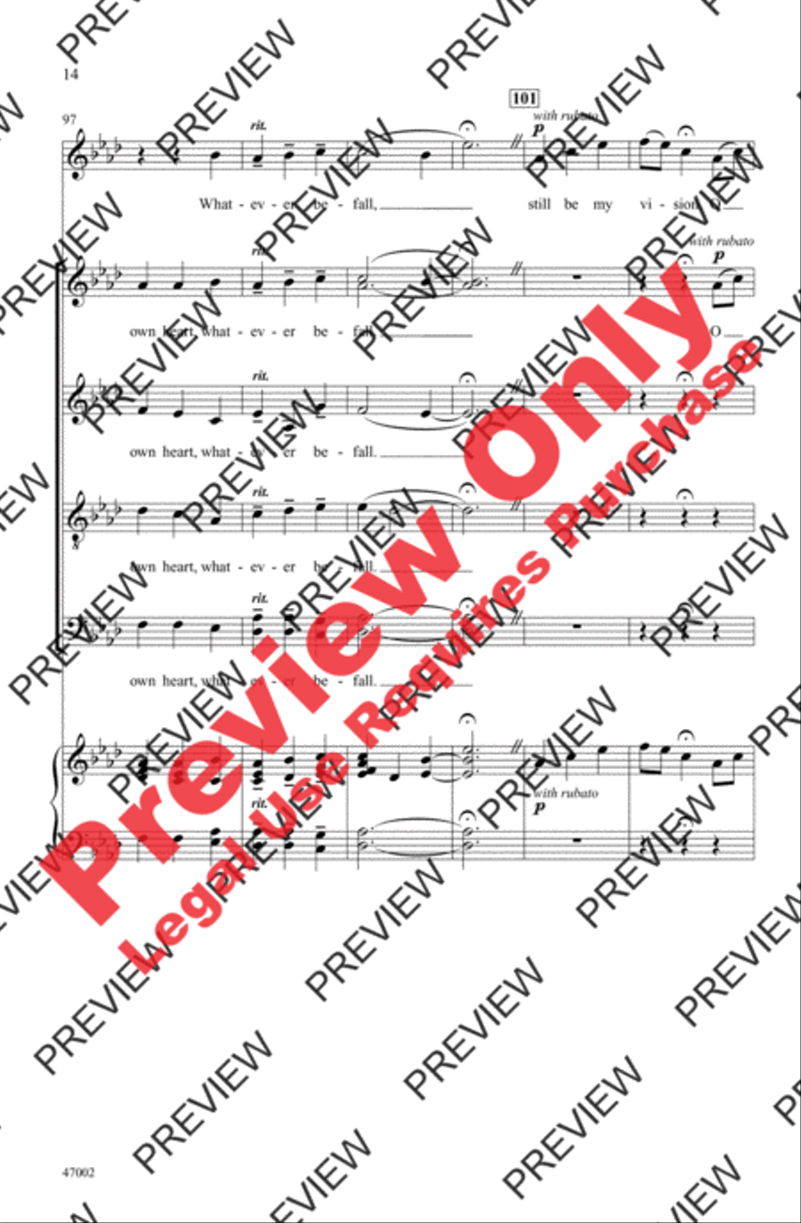 Be Thou My Vision Be Thou My Vision 4-Part scores gallery preview page 14
