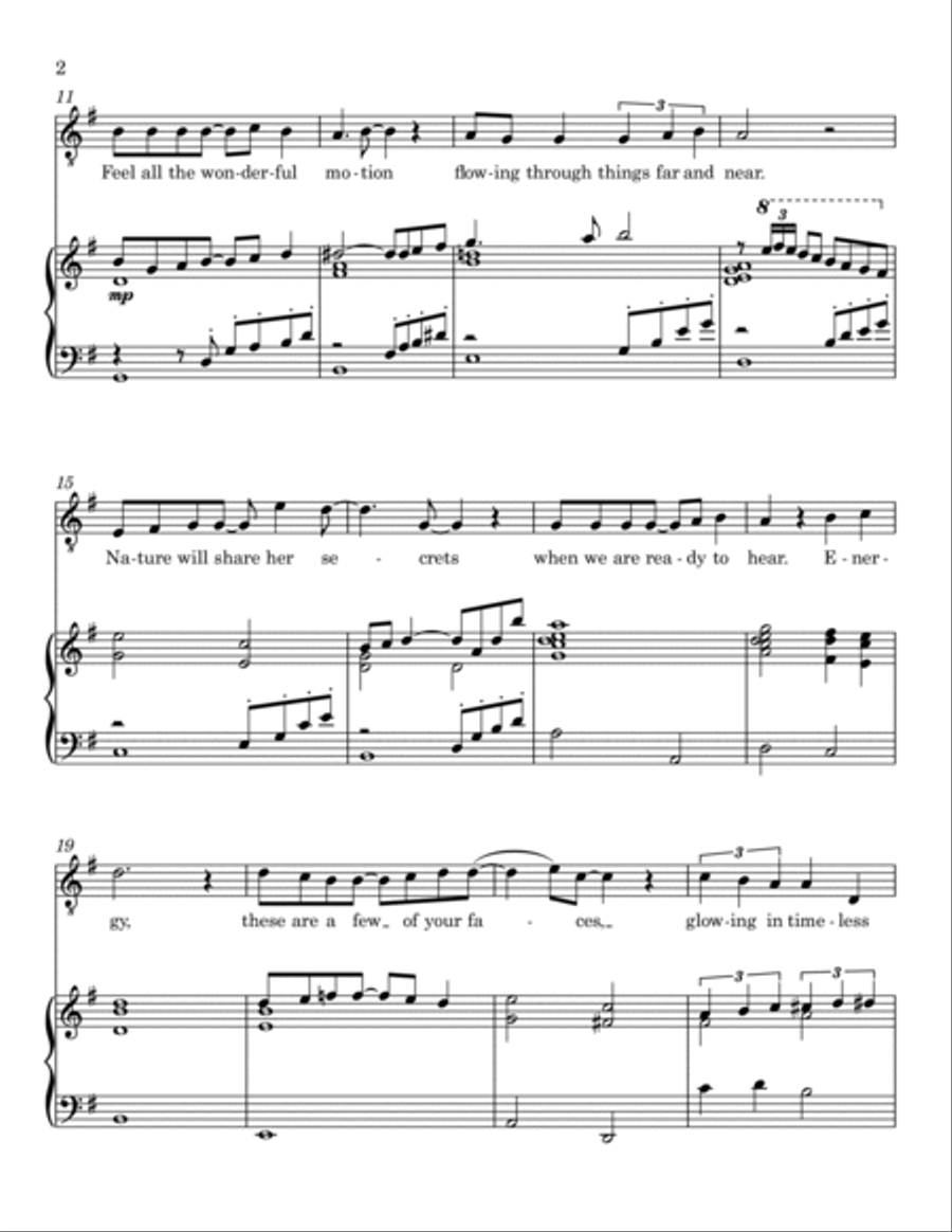 Energy (You Make The World Go 'round) Piano, Vocal scores gallery preview page 2