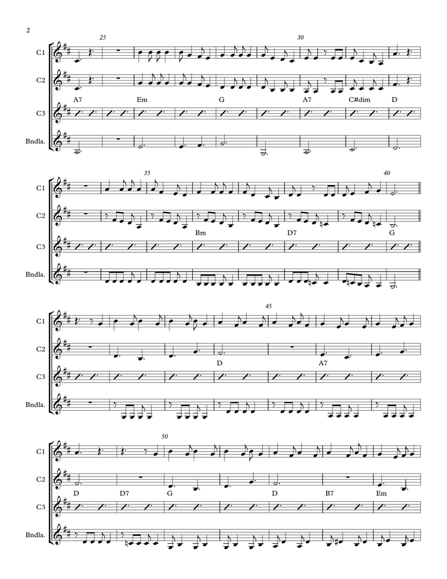 Pájaro Chogüi Small Ensemble scores gallery preview page 2