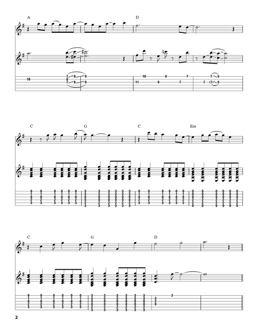 Patience Acoustic Guitar scores gallery preview page 2