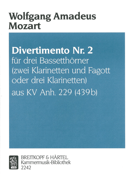 Divertimento KVAnh229(439B) Nr. 2