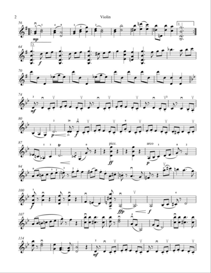 Kamazur Violin Solo scores gallery preview page 2
