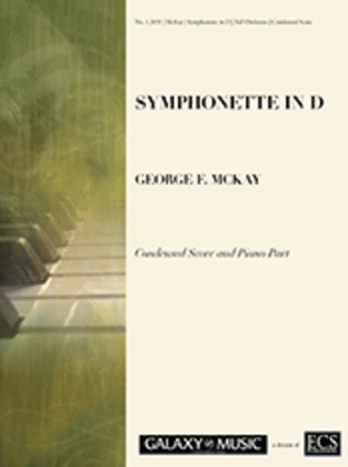 Book cover for Symphonette in D (Condensed Score/Piano Part)