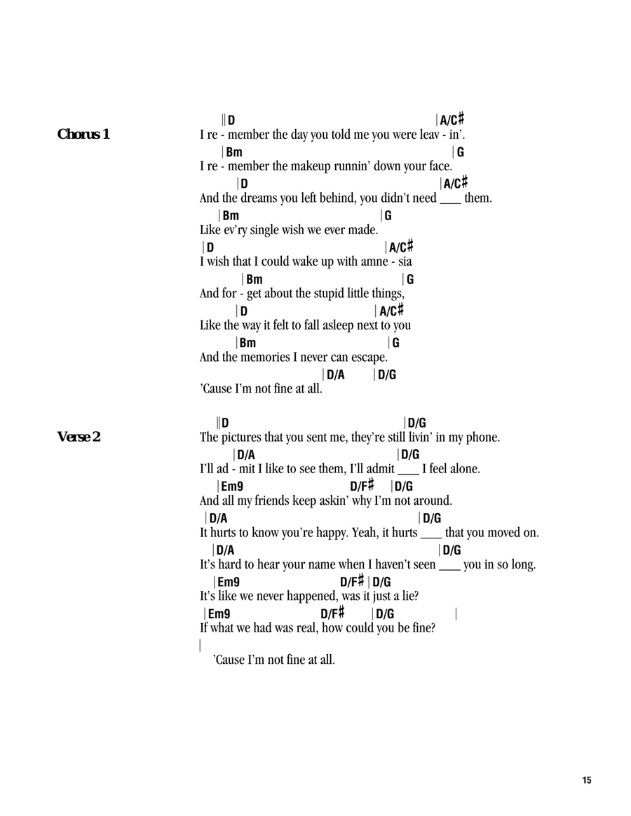 Amnesia Acoustic Guitar scores gallery preview page 2