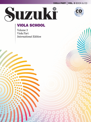 Book cover for Suzuki Viola School, Volume 3